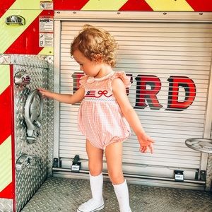 12m smocked summer bubble